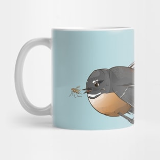 Fantail Chasing an Insect Mug